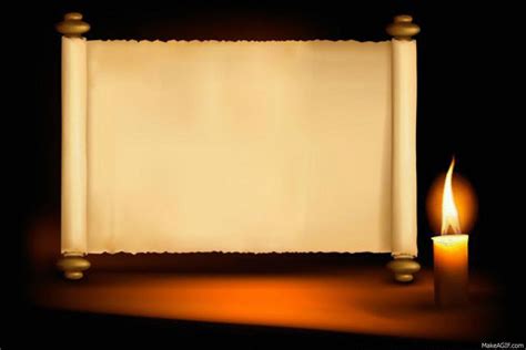 Candle Light Scroll 