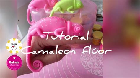 Como Hacer Un CAMALEON FLUOR TUTORIAL Porcelana Flexible DIY