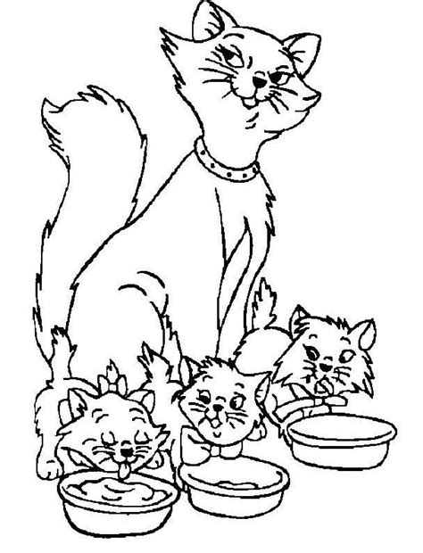 Coloriage De Duchesse Avec Ses Chatons Des Aristochats Imprimer