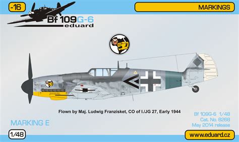 Lackierung Bf 109 G-6 JG 27, Franzisket