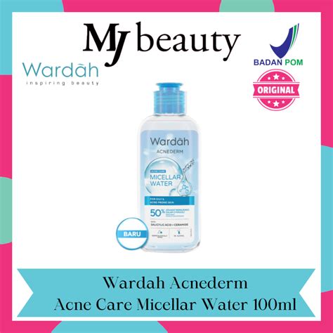 Jual Wardah Acnederm Acne Care Micellar Water 100ml Shopee Indonesia