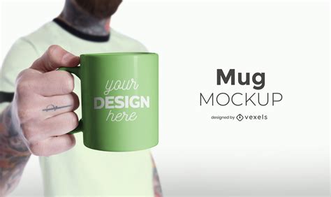 Modelos de Mockup PSD de caneca Editáveis para baixar