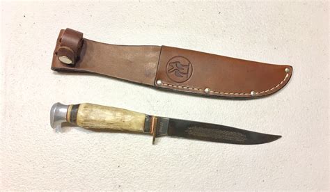 Vintage Germany PIC Solingen Stag Hunting Dagger Knife Etched Blade W