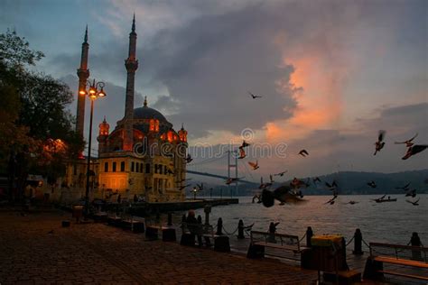 View Of Ortak Y Mosque And Bosphorus Bridge July Martyrs Bridge