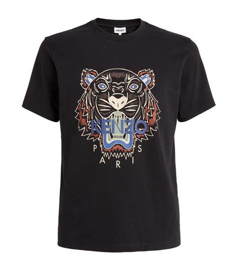 Mens Kenzo Black Icon Tiger T Shirt Harrods Uk