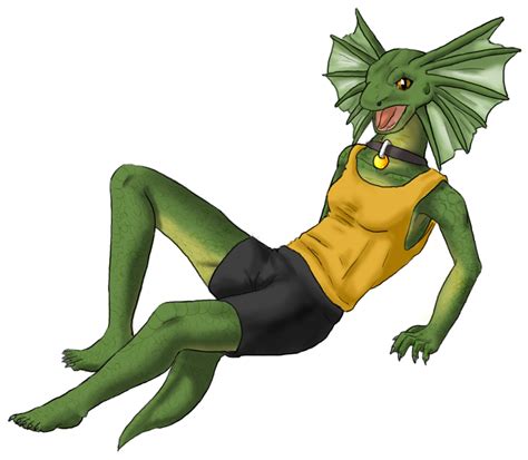 Anthro Frilled Lizard By Aki Rain On Deviantart