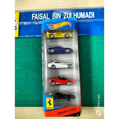 Hot Wheels Ferrari Pack Enzo F Spider Scuderia Scaglietti Fzcc Shopee Malaysia