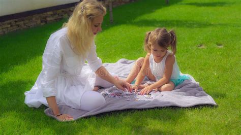 Mother With Babe Having Fun At The Open Air Stock Photo Image Of Happy Home