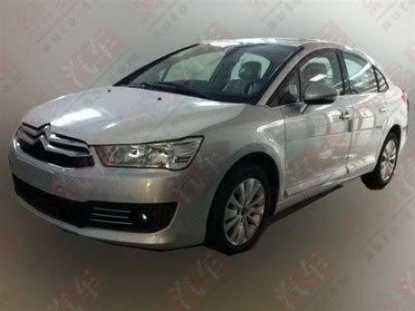 Spy Shots New Citroen C Sedan All Naked In China