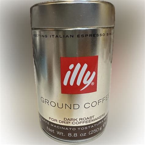 Illy Kitchen Illy Italian Espresso Ground Coffee Can Tin Air Tight