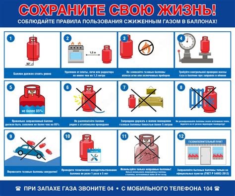 Стенд «Сохраните свою жизнь. Правила пользования сжиженного газа в ...
