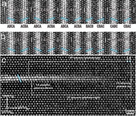 AADF STEM Images Of The Structure Of A B 14H And 18R LPSO Phases And