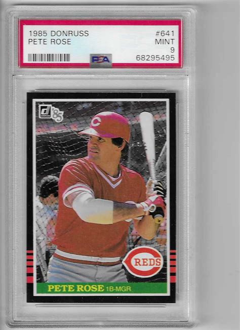 1985 Donruss Pete Rose 641 PSA 9 Mint Baseball Card EBay