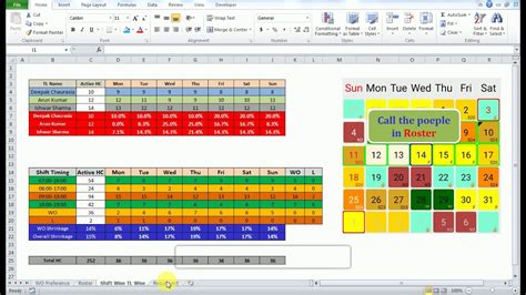 Roster Plan How To Make Roster Wfm Youtube
