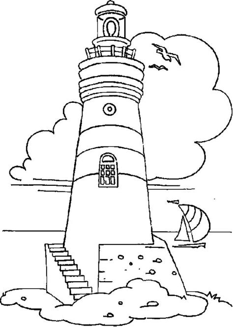 Free Lighthouse Coloring Pages Shirleyaxcummings