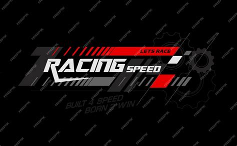 Premium Vector Racing Speed Typography T Shirt Design Premium Vector