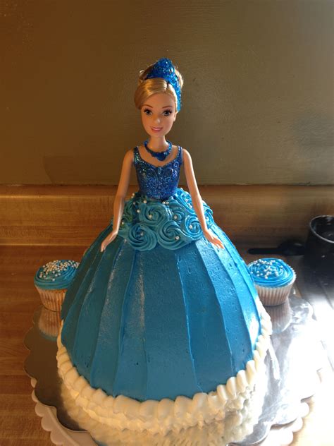 Cinderella Barbie Doll Cake