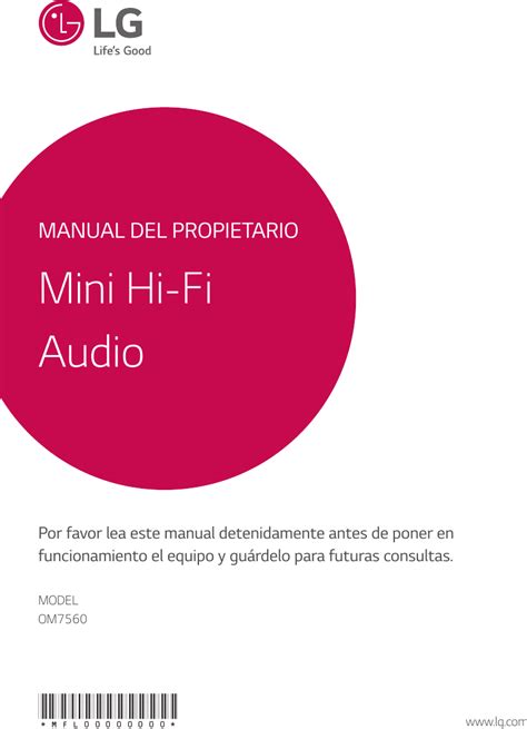 LG OM7560 User Manual Owner's FB DUSALLB SPA