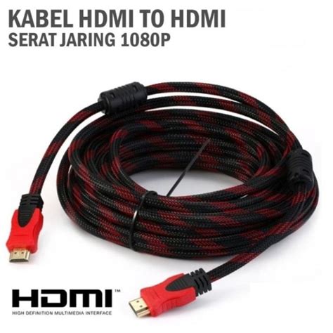 Jual Kabel HDMI 10M Jaring Kabel HDMI 10 Meter Jaring Versi 1 4