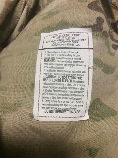 Us Army Ocp Multicam Flight Combat Aircrew Coat Medium Long Ebay