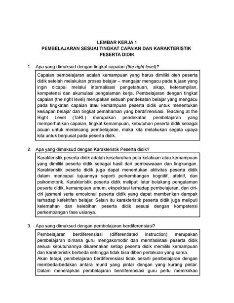 Lk 1 Topik 3 Tugas Pembelajaran Lembar Kerja 1 Pembelajaran