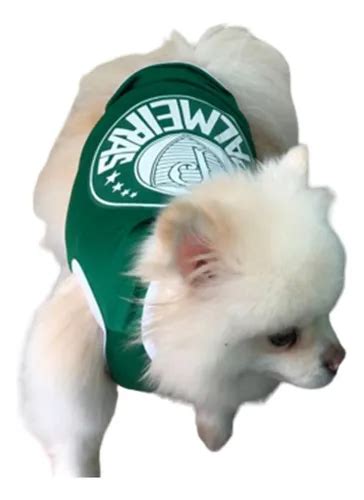 Roupa Pet Palmeiras Cachorro Roupinha Time Camisa Verde | Parcelamento ...