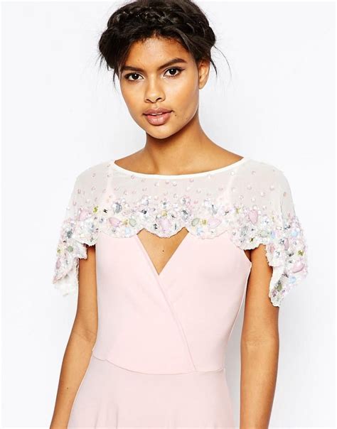 Asos Wedding Gem Scallop Edge Mini Cape Asos Latest Fashion Clothes Asos Wedding Fashion