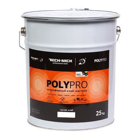 Клей для камня полиэфирный PolyPro (белый/густой) 25кг Tech-Nick ...
