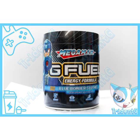 G Fuel Megaman Blue Bomber Slushee Capcom Gfuel 40 Servings 280g