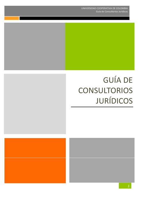 GUÍA DE Consultorios Jurídicos GuÌa de Consultorios JurÌdicos GUÕA DE