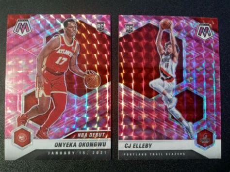 2 2020 21 Panini Mosaic Onyeka Okongwu Pink Camo Prizm RC 274 232