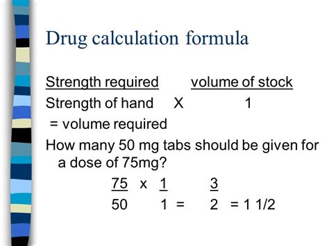 Grind Issue Duck Drug Formula Calculation Oppose Proud Four