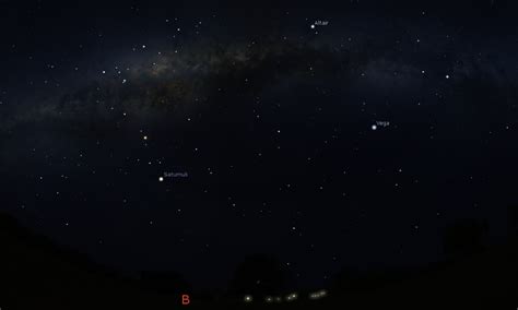 galaksi bima sakti menghiasi langit malam idul fitri info astronomy