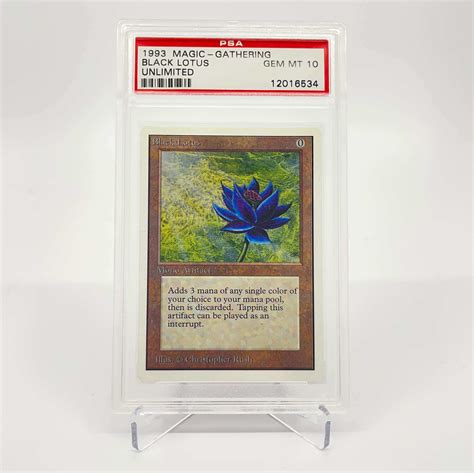 Magic The Gathering PSA 10 Unlimited Gem Mint Black Lotus Physical