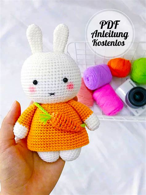 Hase Mit Karotte Pdf Amigurumi Anleitung Kostenlos