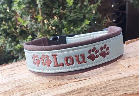 Collar De Perro De Cuero Con Nombre Etsy Espa A