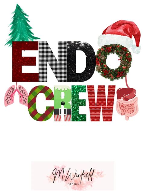 Endo Crew Endoscopy Christmas Png File Digital Download Etsy