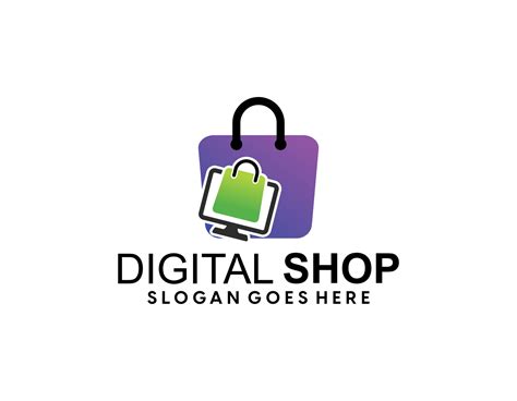 Online shopping logo design template 28071339 Vector Art at Vecteezy