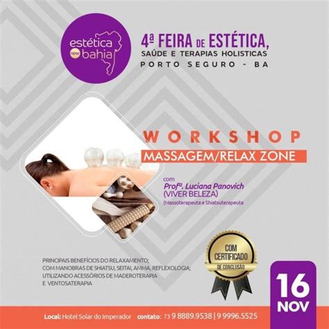 Workshop De Massagem Com TÉcnicas De Maderoterapia E Ventosaterapia Em