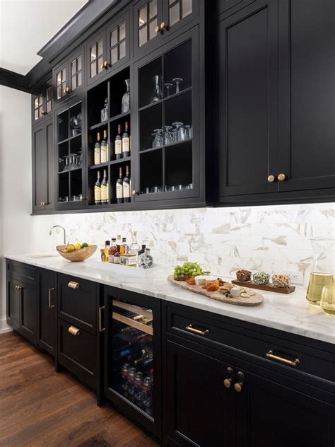 Benjamin Moore Onyx Featuring Black Cabinetry In Benjamin Moore Onyx