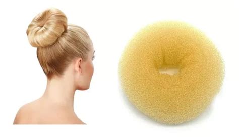 Acess Rio Rosquinha Donut Para Fazer Coque Cor Bege Tam P Mercadolivre