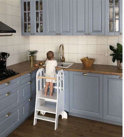 Башня помощника Монтессори кухня | Kitchen cabinets, Decor, Home