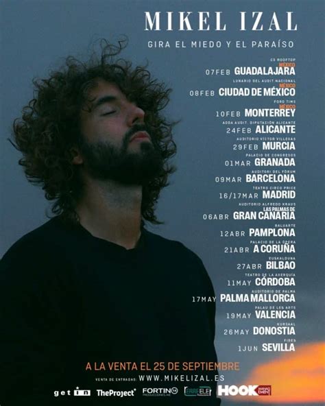 Conciertos de Mikel Izal en 2024 Entradas Gira El Miedo y El Paraíso