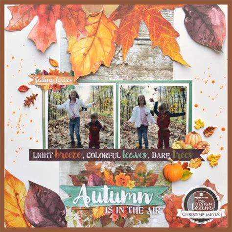 Autumn Is In The Air Scrapbook Layout Paper House Fall Scrapbook