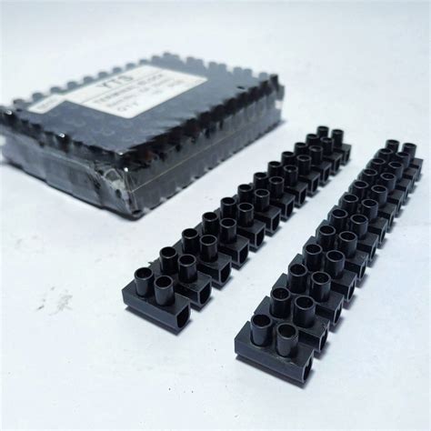 Jual Terminal Block Blok Krustin Mm A Ampere Hitam Sambungan Kabel