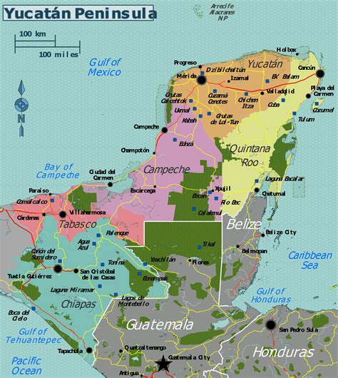 map of the yucatan mexico 4