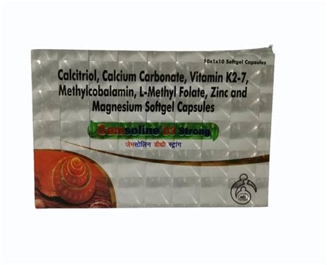 Calcitriol Calcium Carbonate Vitamin K27 Methylcobalamin Magnesium Softgel Capsules At ₹ 900box