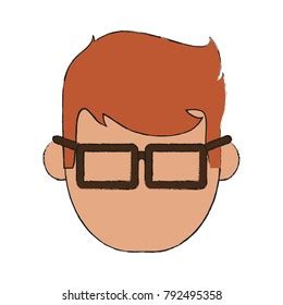 Geek Man Cartoon Stock Vector Royalty Free Shutterstock