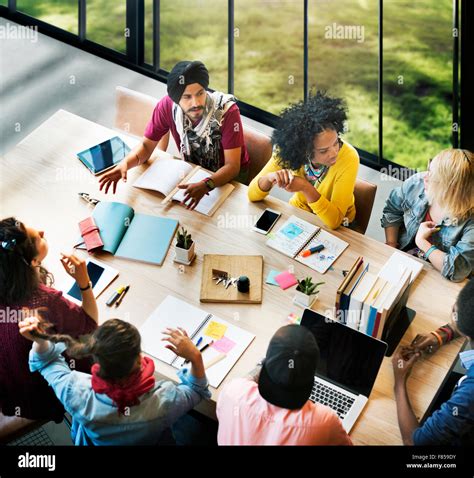 Diverse Group People Working Together Concept Stock Photo Alamy