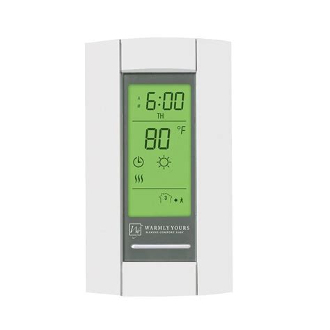 Warmlyyours Warmlyyours Master Programmable Floor Heating Thermostat The Home Depot Canada